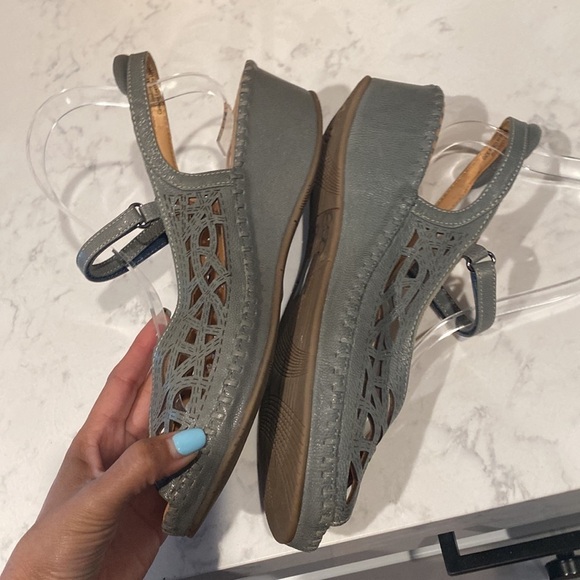 BIZA ISADORA denim soft leather upper comfortable vacation summer beach - Picture 6 of 7